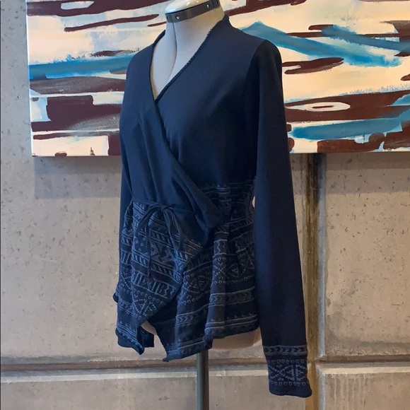 Lucky Brand Wrap Sweater Cardigan - Picture 9 of 15